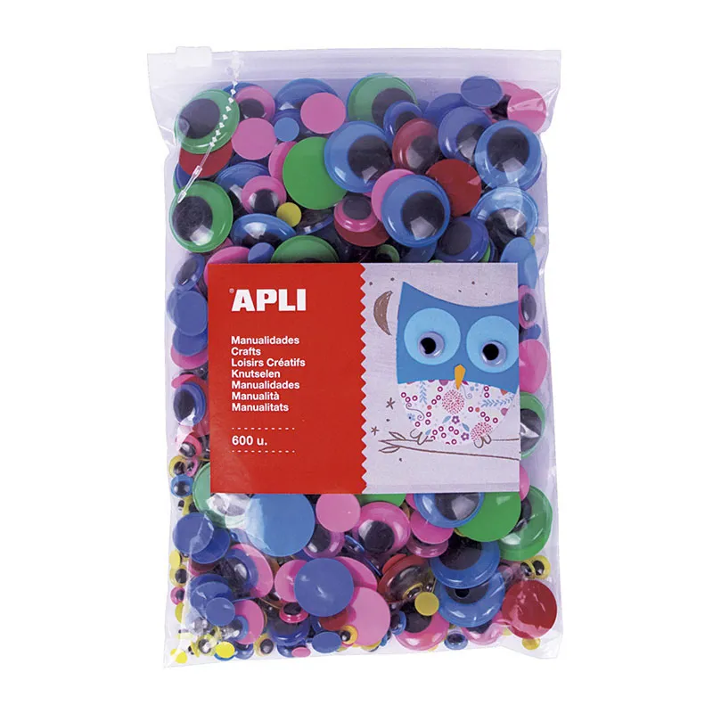 Sachet Gommettes yeux mobiles 600pcs - 36m+-0