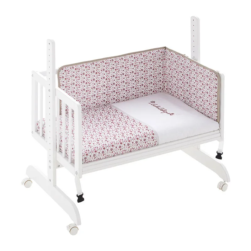 Berceau Cododo + Mat. + T. de lit G. Liberty Rose - 55x85cm-1