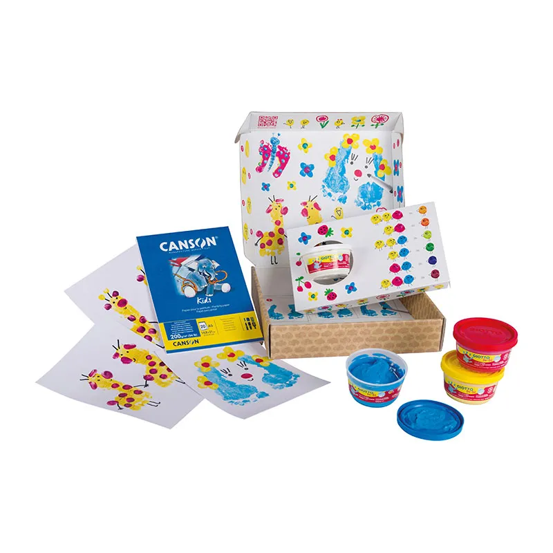 Kit créatif Peinture au doigt My Little Feet Be-bè - 5pcs-0