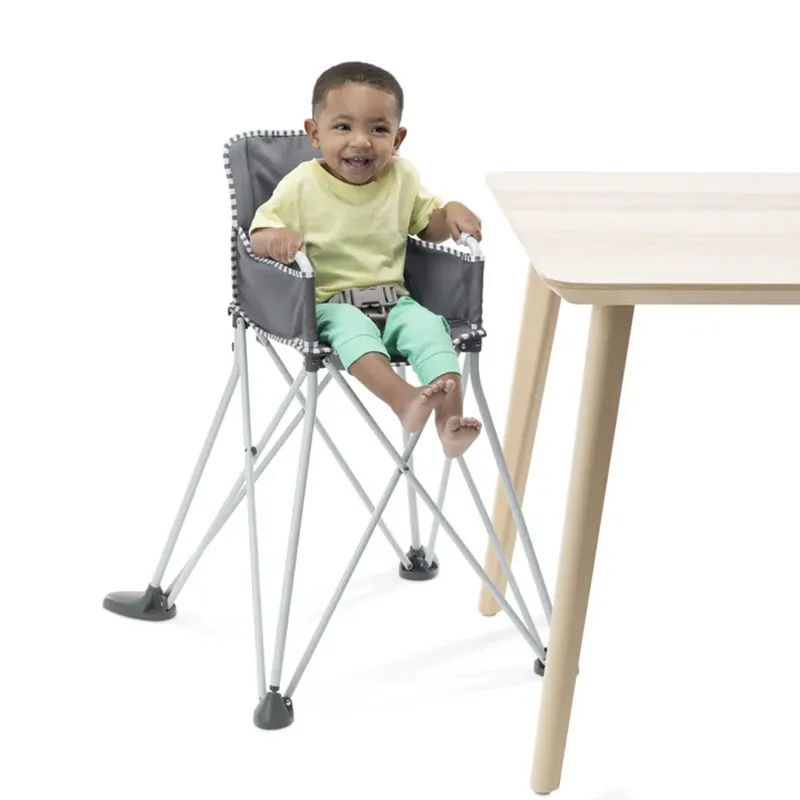 Chaise haute Pop'N'Dine Gris - 6m+-1