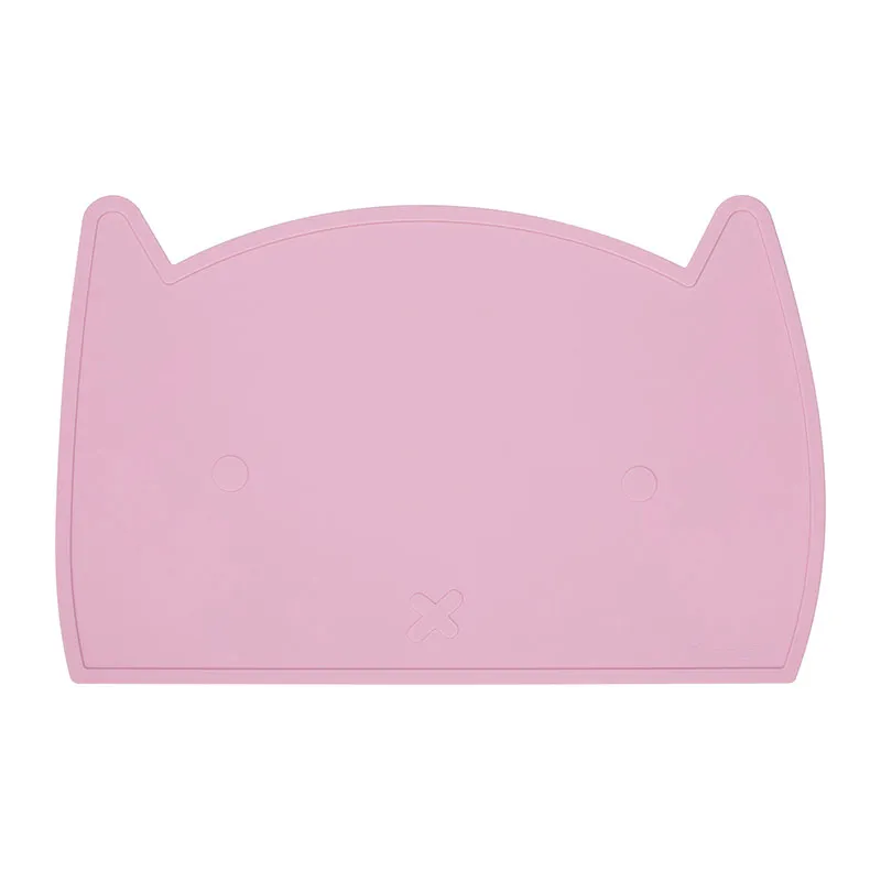 Set de table antidérapant Silicone Kitty Pink - 6m+-0