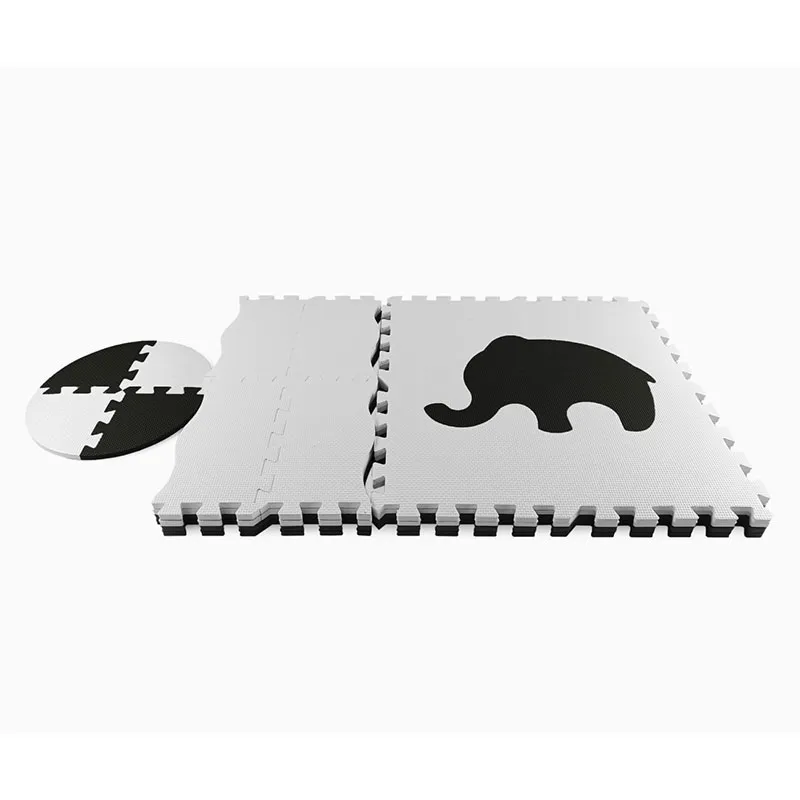 Tapis puzzle mousse Jolly 24pcs Animaux Gris - 10m+-5