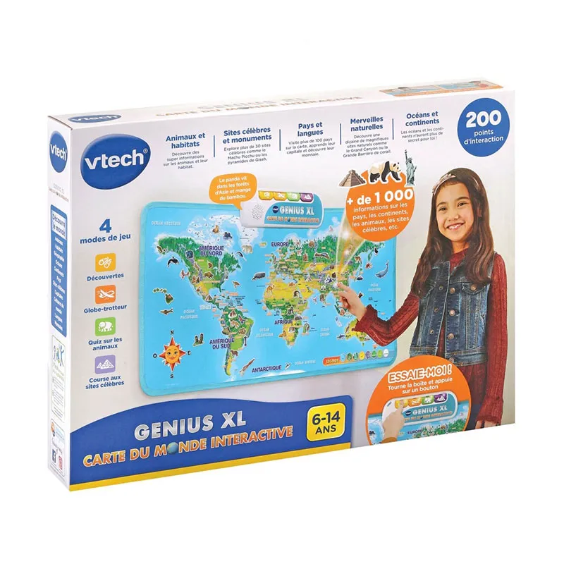Carte du monde interactive Genius XL - 6+-5