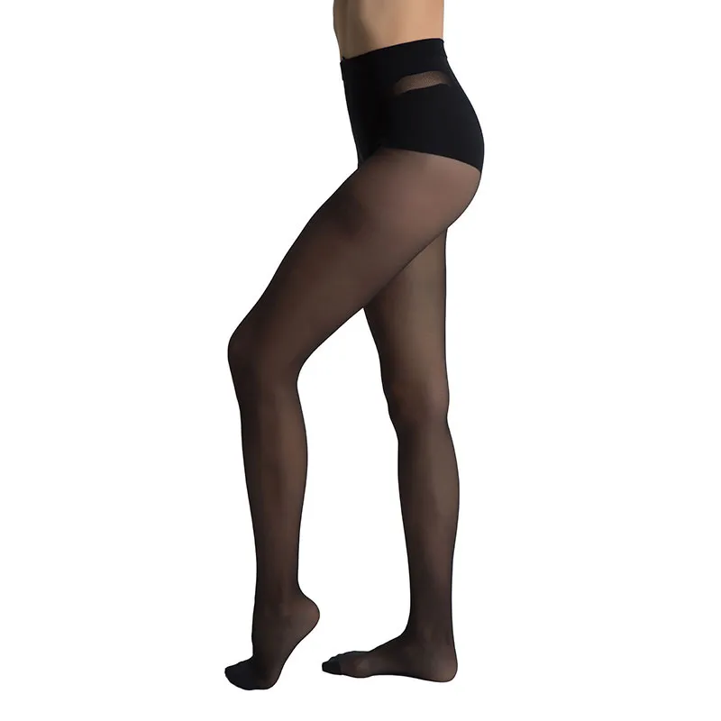 4 paires de Collants Diam's Ventre plat 25D Dim - Noir-2
