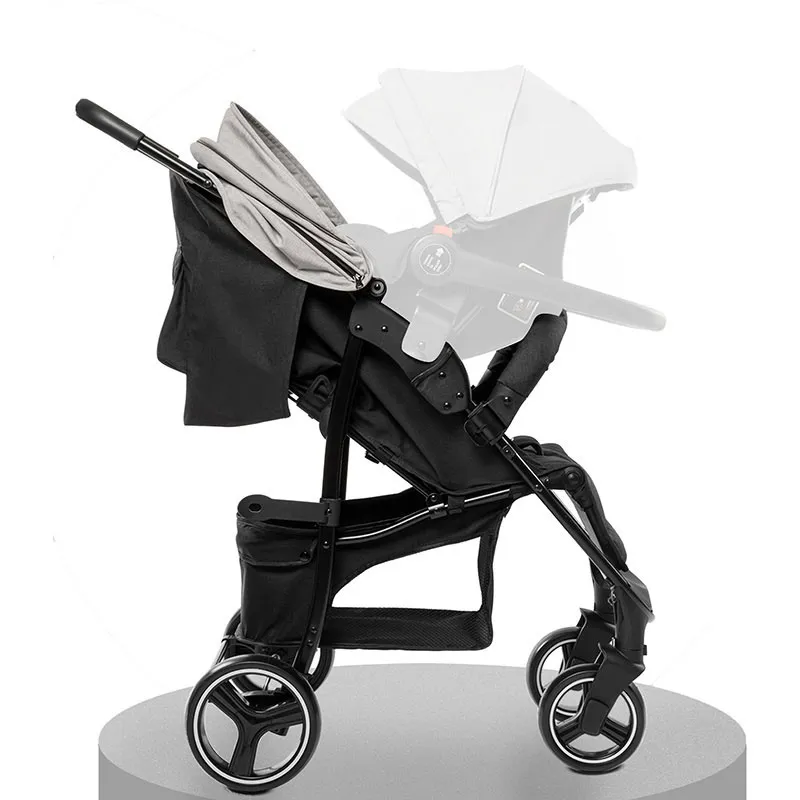 Poussette Compacte Basket Gris Chiné - 0m+-7