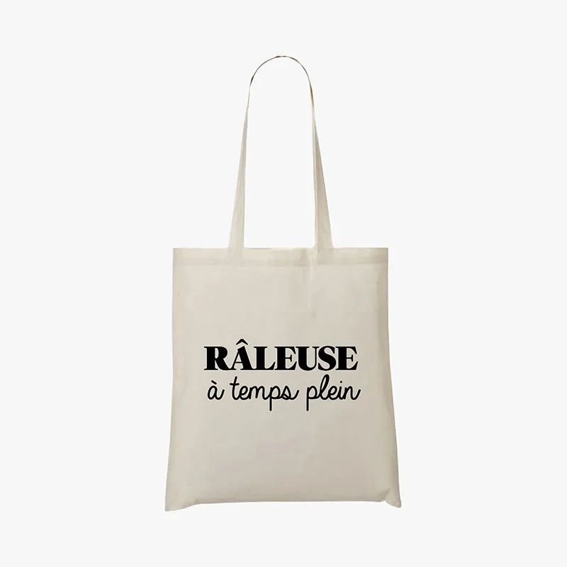 Totebag Râleuse a temps plein - Naturel-0