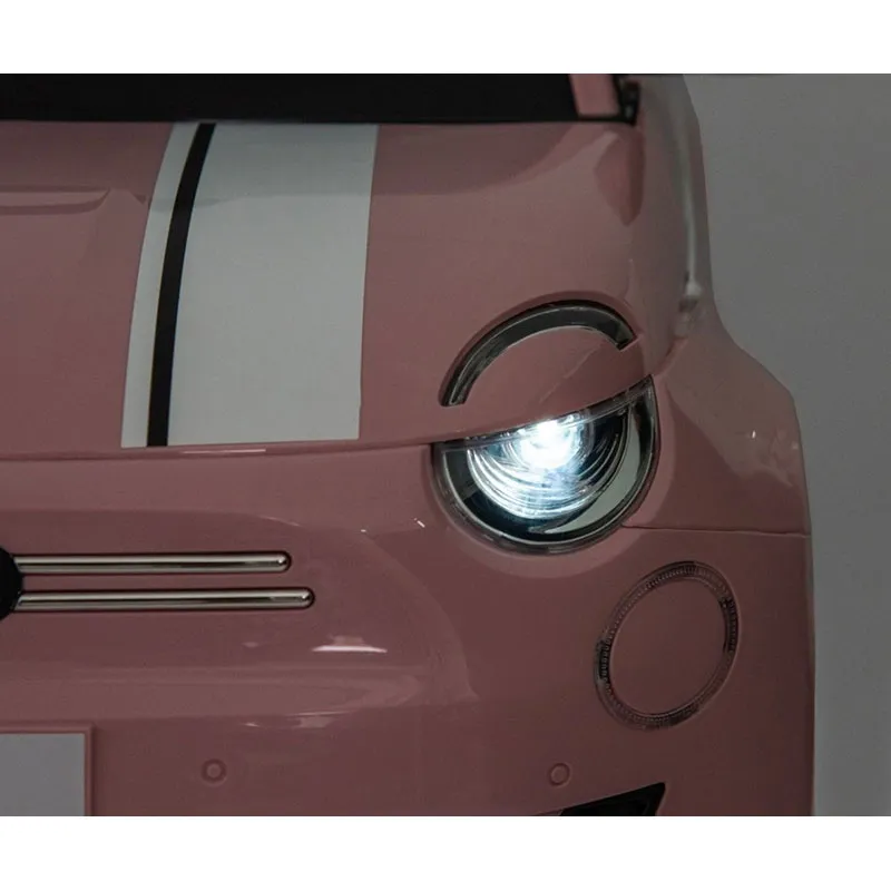Voiture à batterie Fiat 500e Rose - 36m+-11