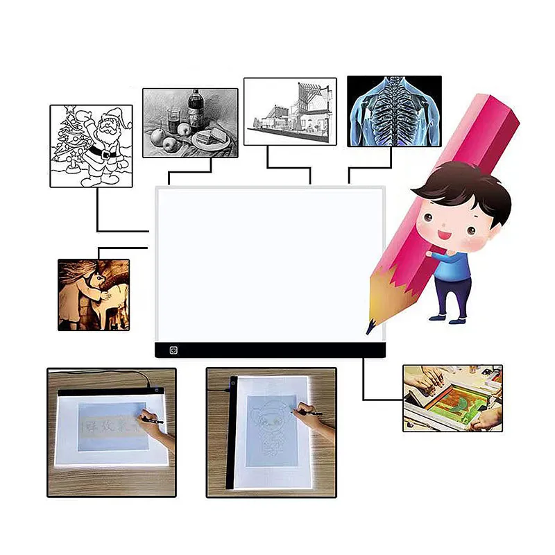 Table à dessin LED rétroéclairée A3 - 36m+-5