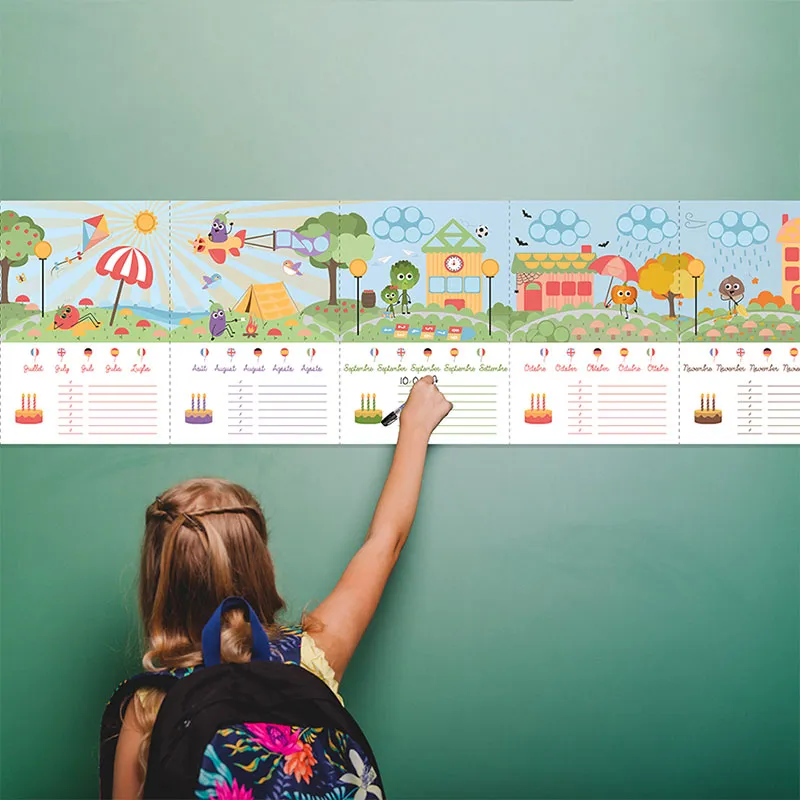 Kit DIY Calendrier Anniversaire Gommettes - 3+-1