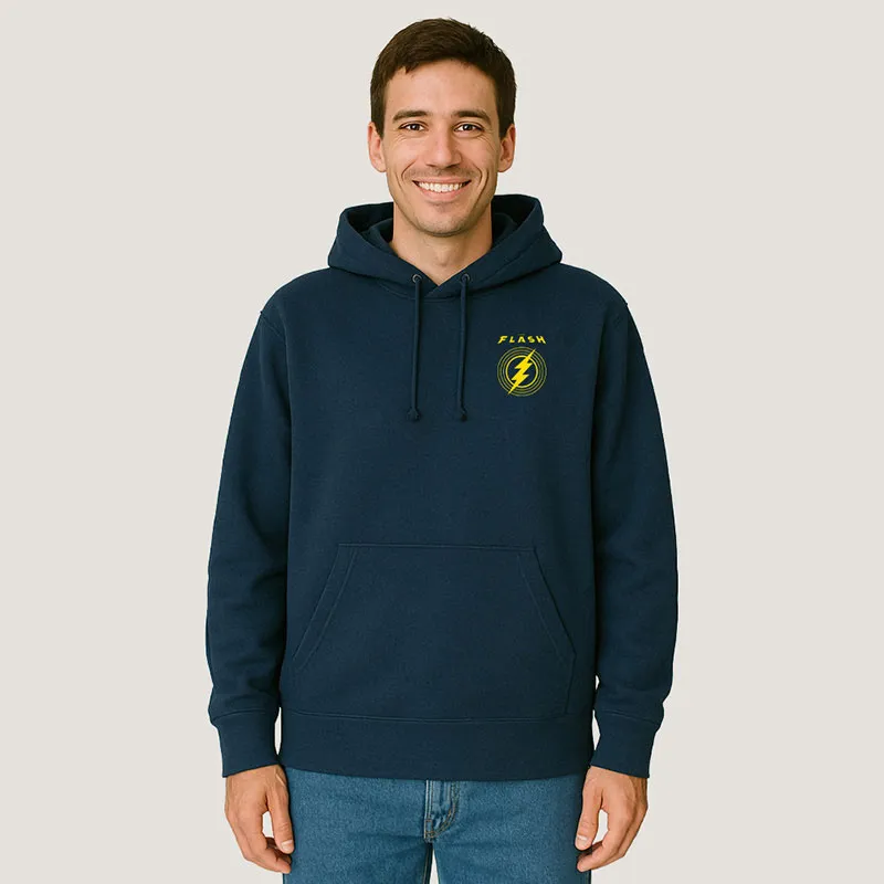 Hoodie Homme The Flash logo cœur - Navy-0