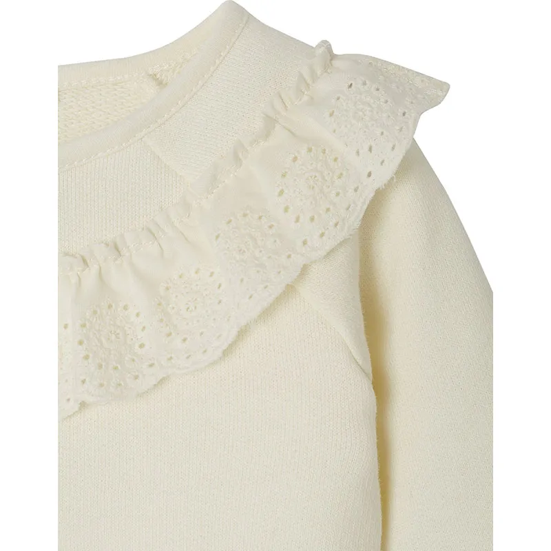 Sweat molleton broderie - Écru-2