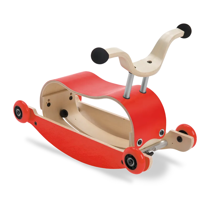 Porteur/Bascule 2en1 Mini Flip Rouge - 9m+-0