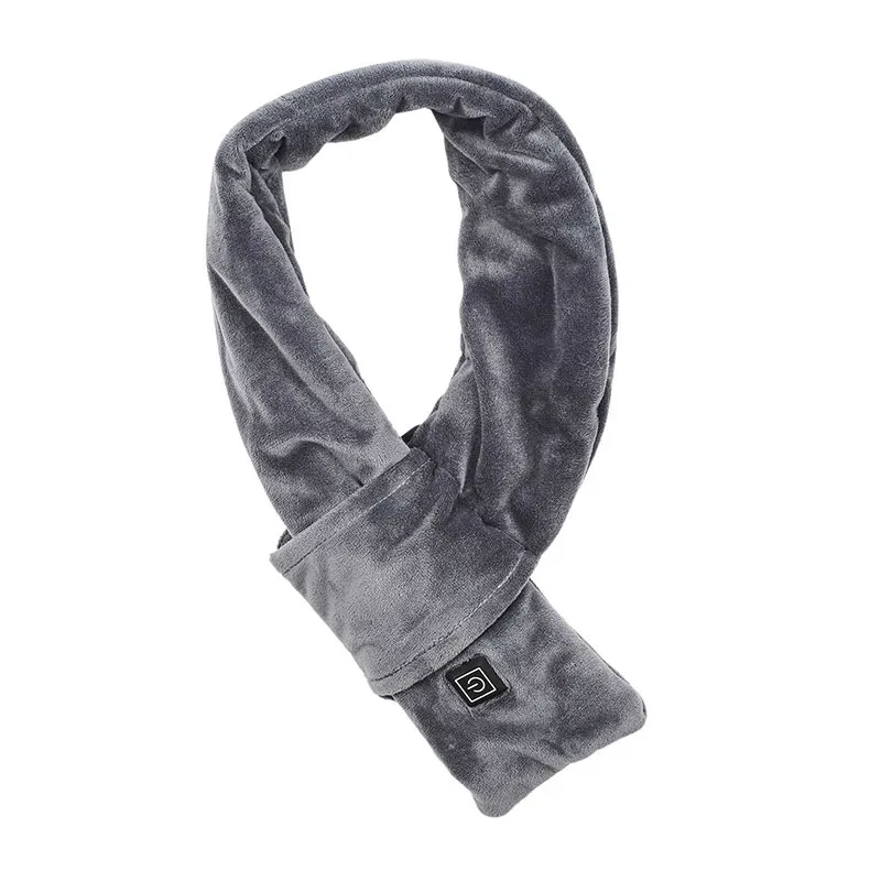 Echarpe chauffante USB - Gris-0
