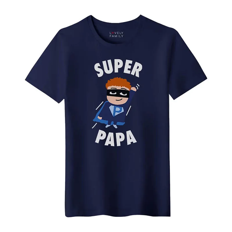 T-shirt Super papa BIO - Navy-0