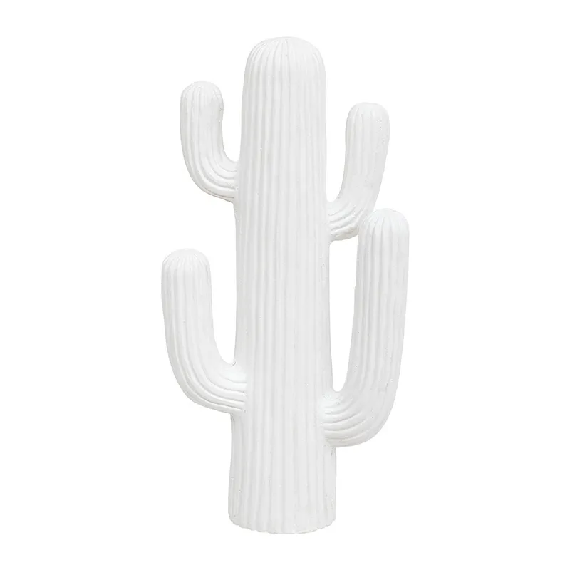 Cactus extérieur Rodrigo Blanc - 23x14x57cm-0