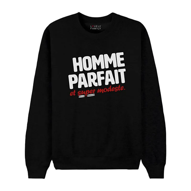 Sweat Homme parfait et super modeste - Noir-0