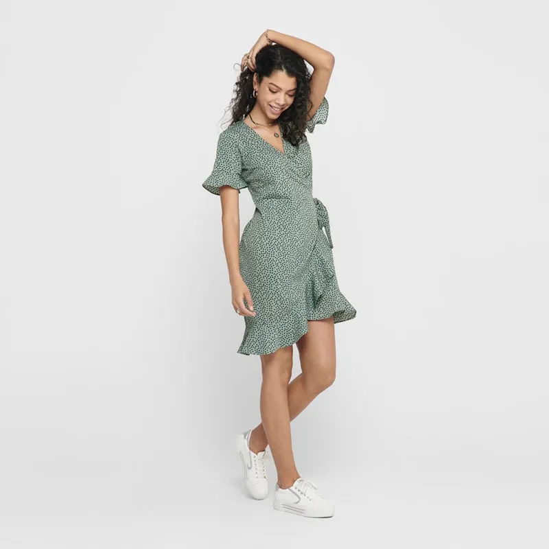 Robe courte Olivia - Chinois Green-6