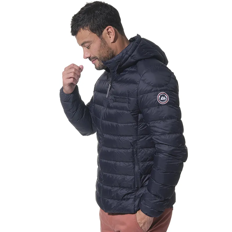 Doudoune Zippée capuche amovible Homme - Marine-1