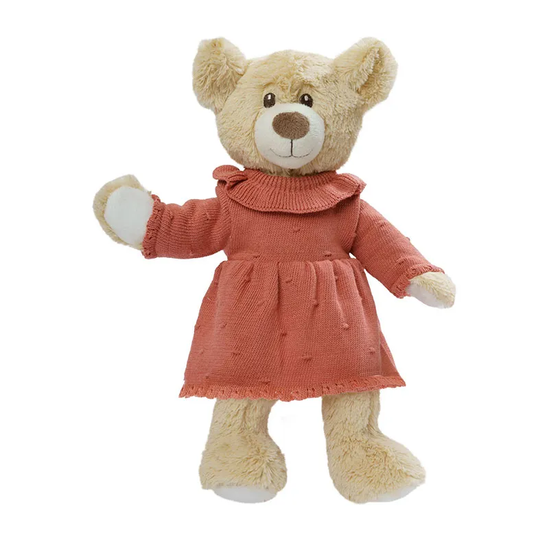 Robe en tricot BIO Pêche - Poupée 28-35/35-45cm-2