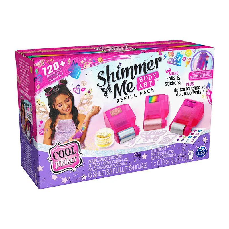 Kit de recharge Tatouages Shimmer Me Body Art 8pcs - 8+-5