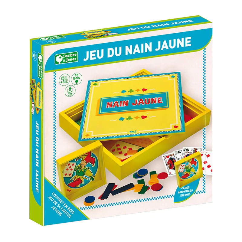 Jeu du Nain jaune en bois - 36m+-1