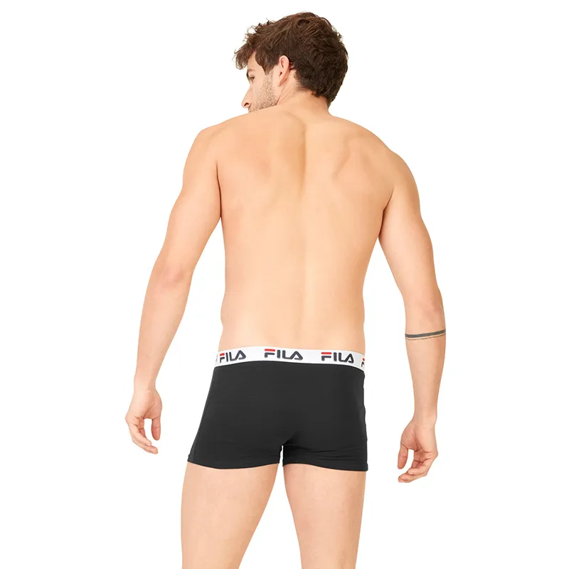 4 Boxers Homme Fila - Noir/Gris-4