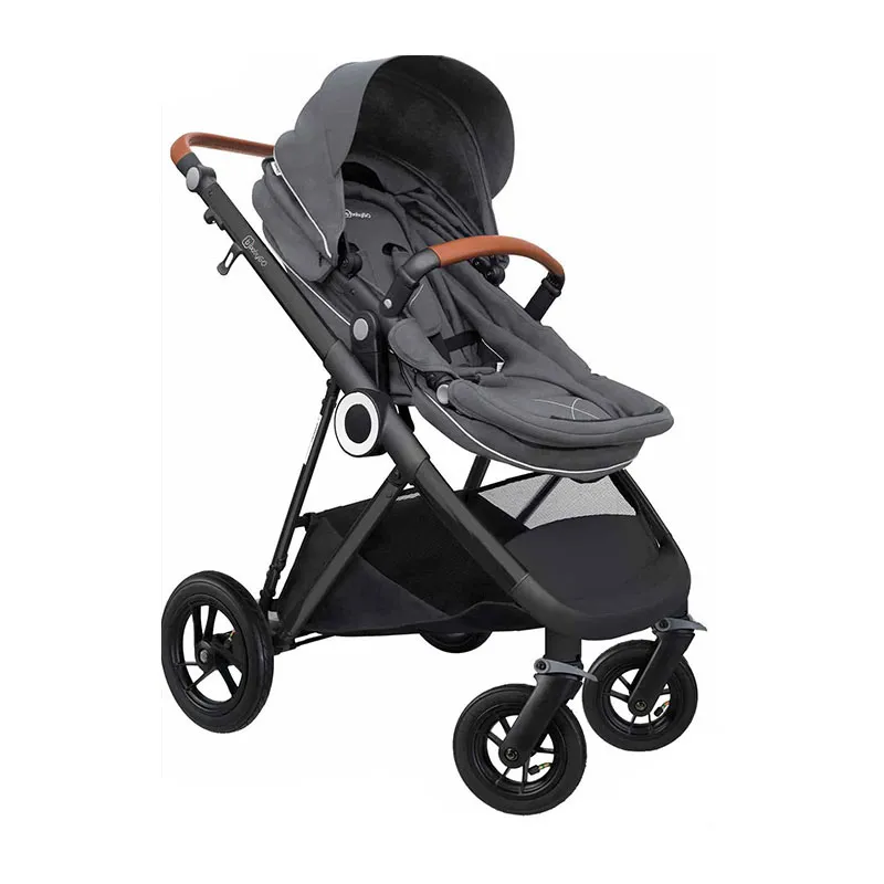 Trio Poussette transformable + Coque Halime Air Gris/Noir - 0m+-1