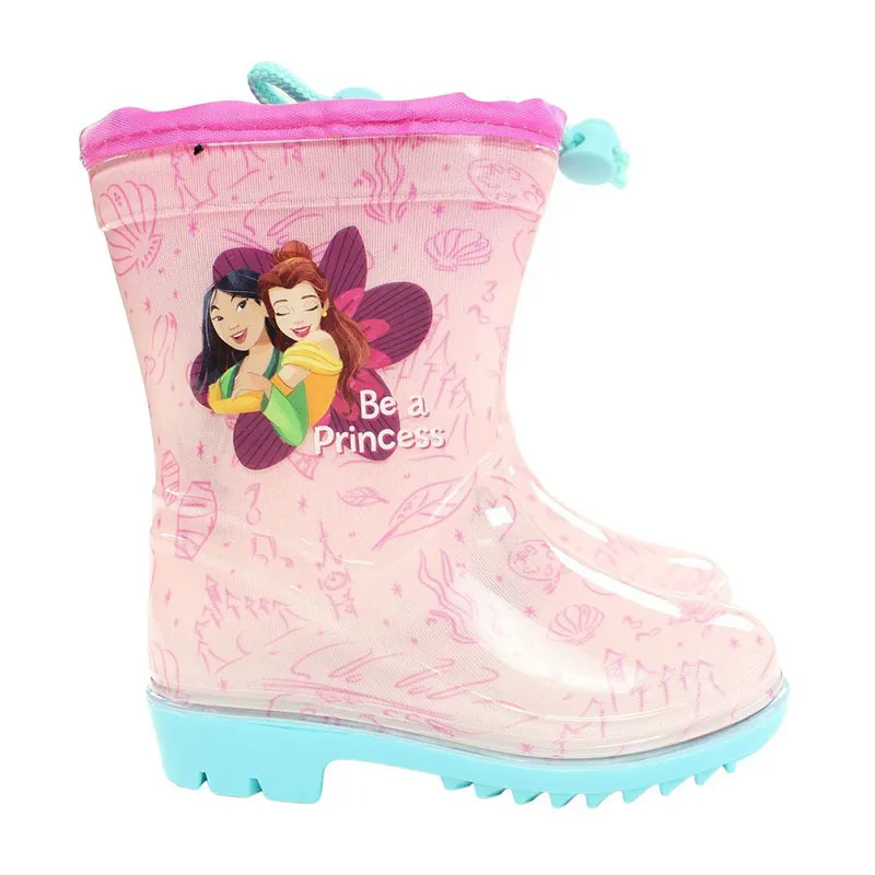 Bottes de pluie Princesse - Rose-1