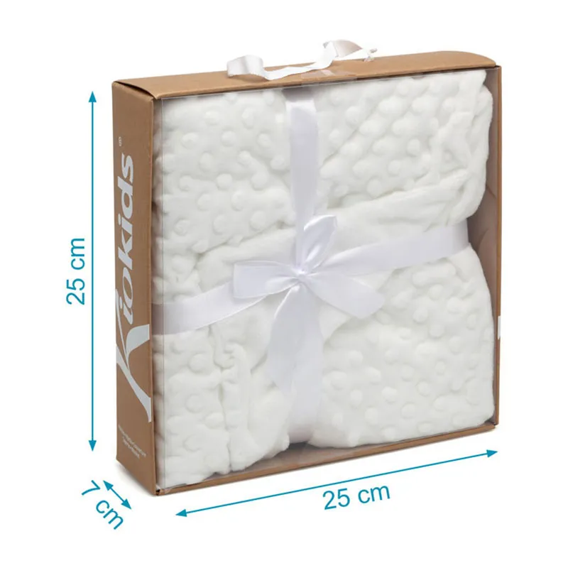 Couverture Bébé Blanc - 80x110cm-4