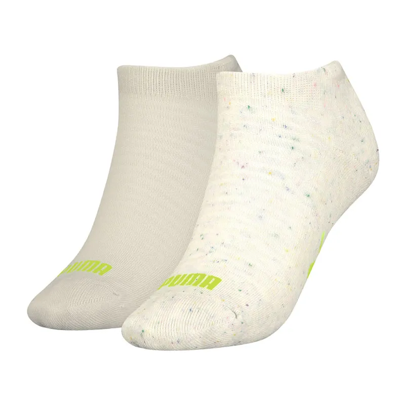 2 paires de socquettes Femme Basic Puma - Beige chiné-0
