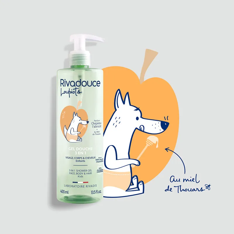 Gel douche 3en1 Loupiots Chapeau l'abricot - 400ml-5