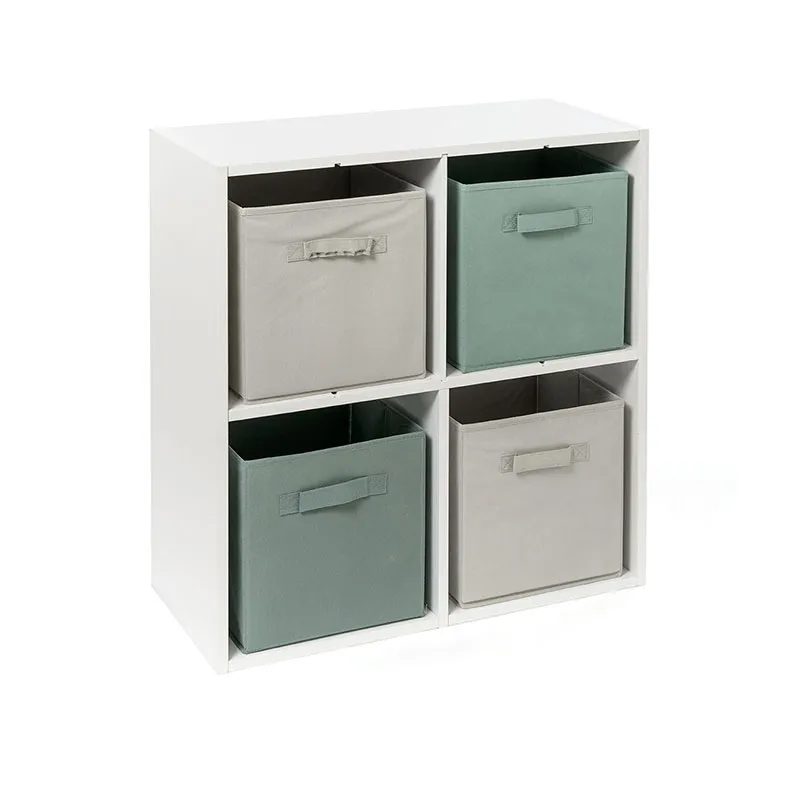 Étagère 4 casiers gamme modulable Blanc - 67x30x69cm-0
