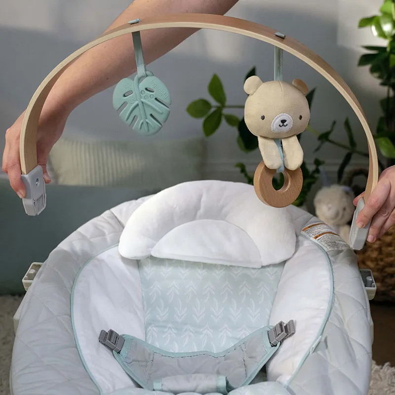 Transat musical avec arc d'activités en bois Cozy Spot - 0m+-4