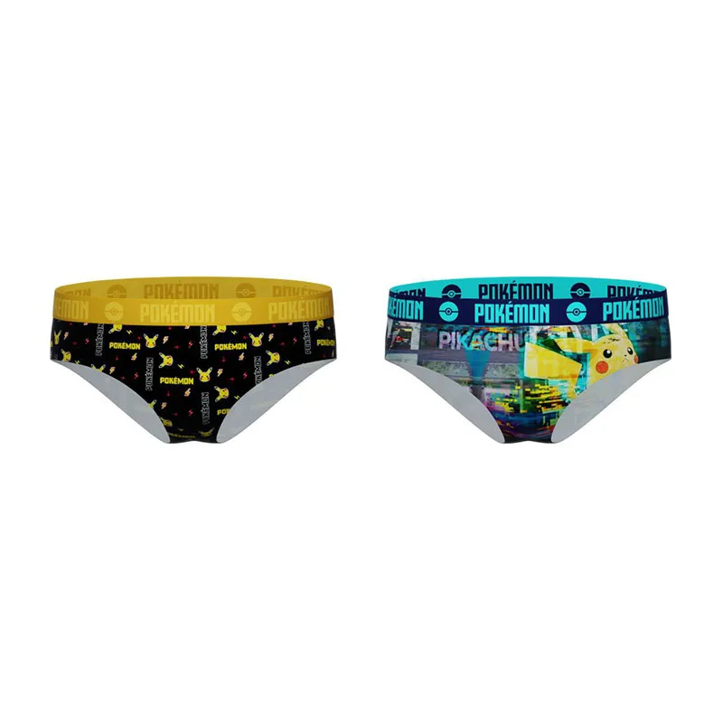 2 Culottes Fille Pokémon - Bleu/Jaune-1