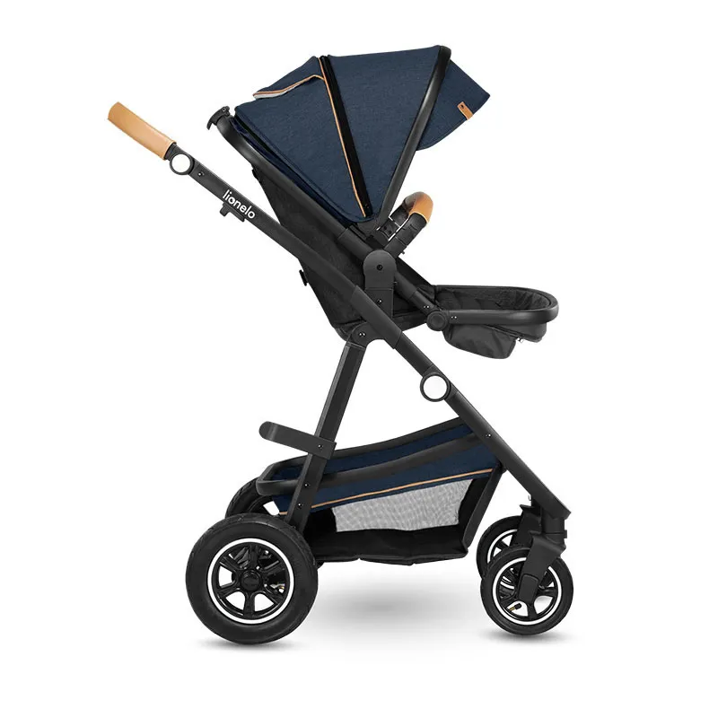 Trio Poussette Amber + Nacelle + Cosy Gr.0+ Bleu Navy - 0m+-4
