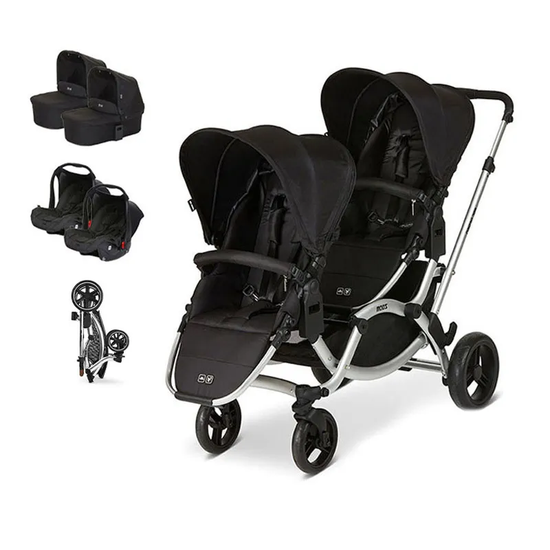 Trio Poussette Jumeaux Zoom Black - 0m+-0