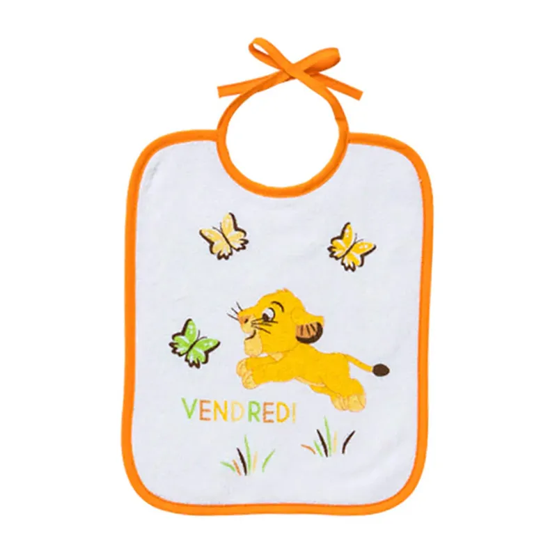 7 Bavoirs Naissance Roi Lion - 20x25cm-5