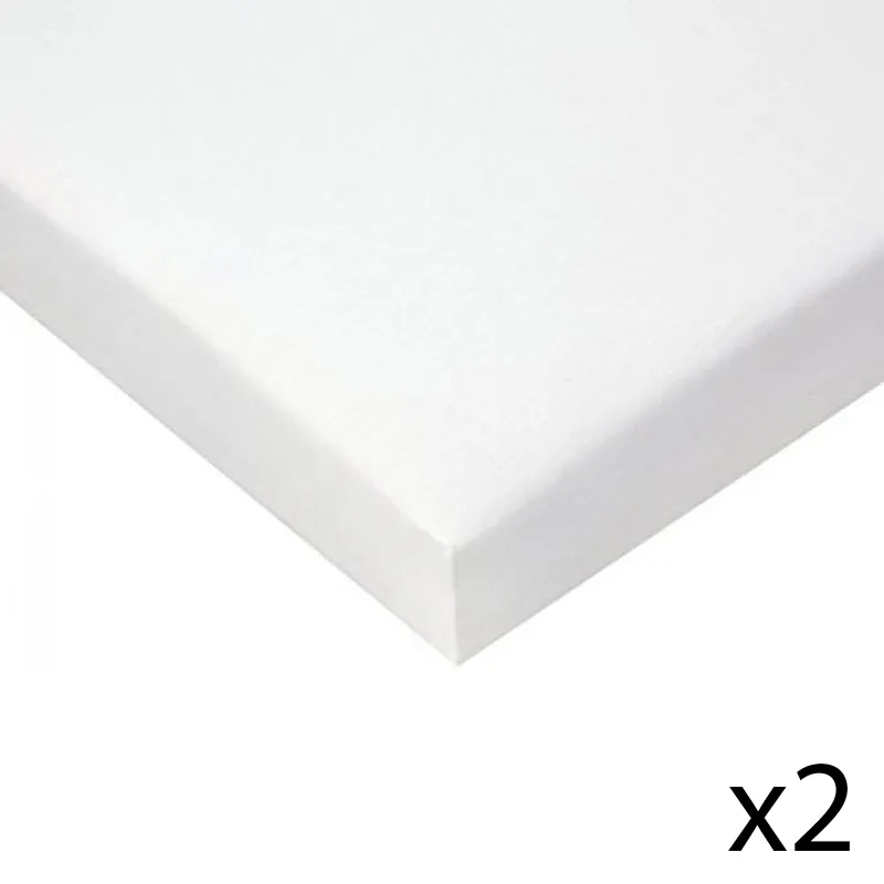 2 Alèses Coton BIO Blanc-0