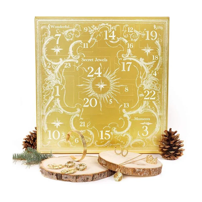 Calendrier de l'avent bijoux Femme - Doré-0