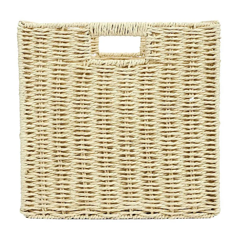 Cube de rangement pliable Marron - 30x30x30cm-2