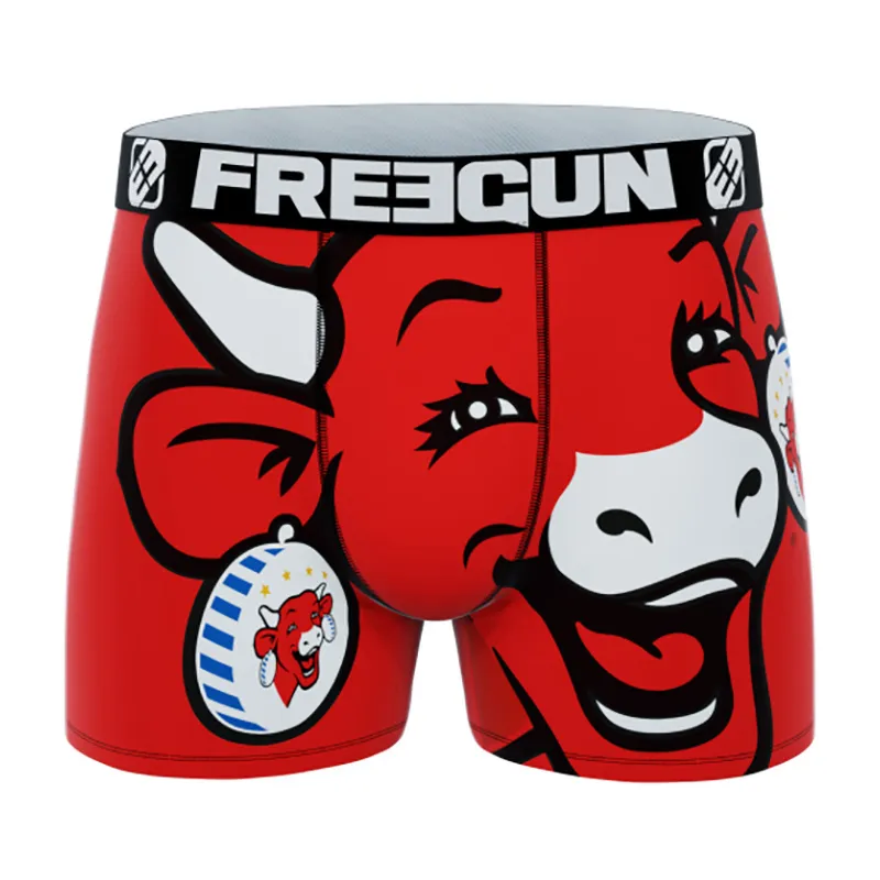 3 Boxers Homme La Vache qui Rit - Rouge/Noir-2