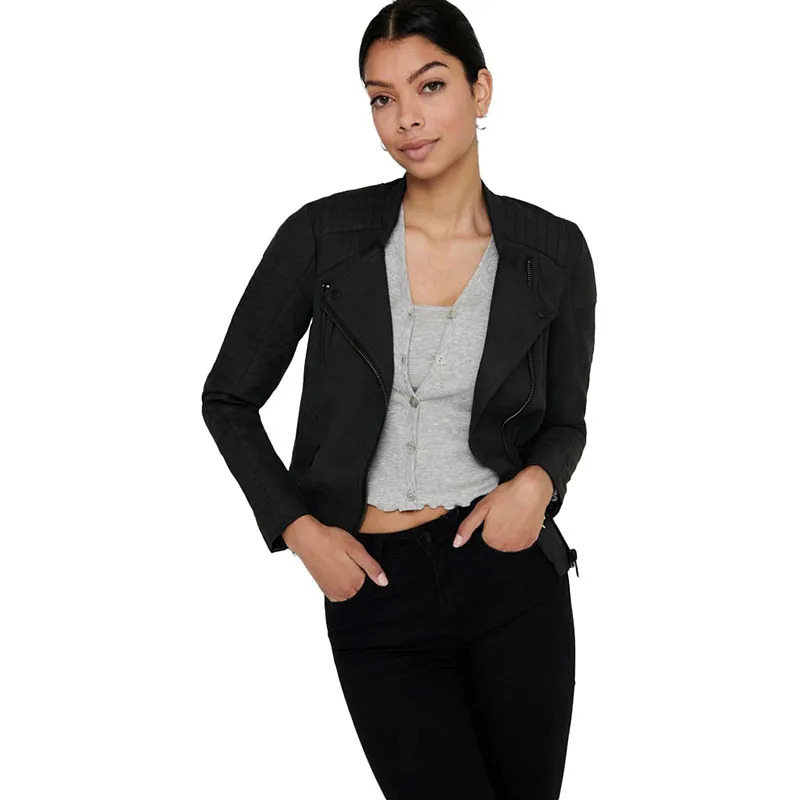 Veste similicuir Ava - Black-0