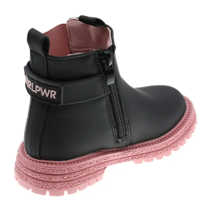 Bottes Bi-color - Noir/Rose-2