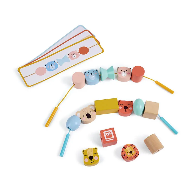 Jeu à enfiler en bois Wild - 18m+-0