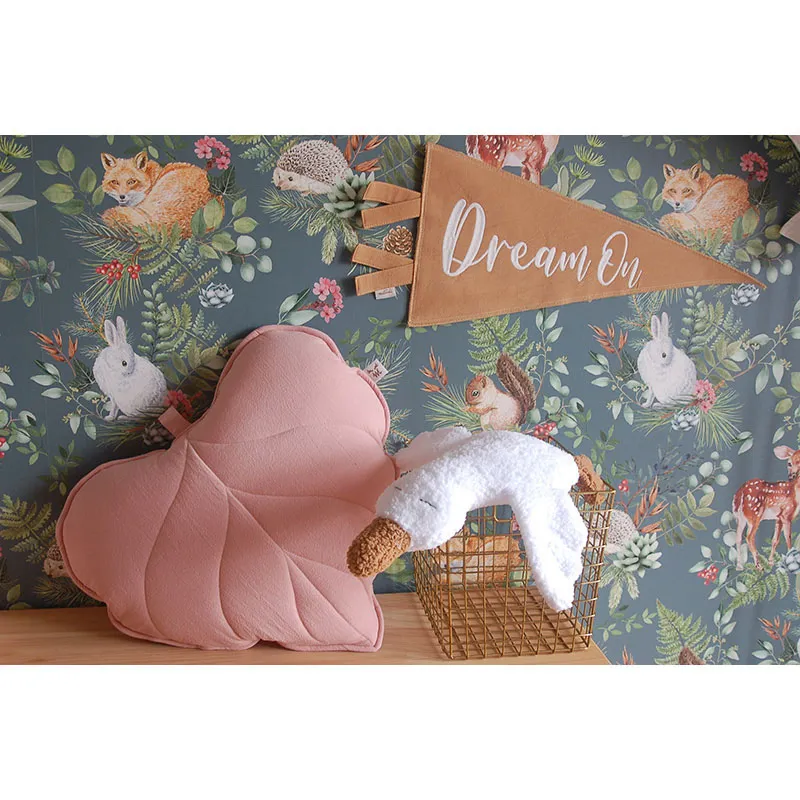 Coussin décoratif Feuille Gris - 45x40x10cm-6
