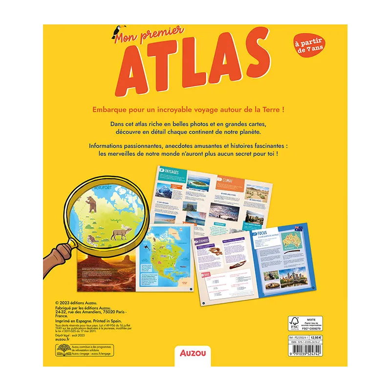 Mon premier Atlas - 7+-4