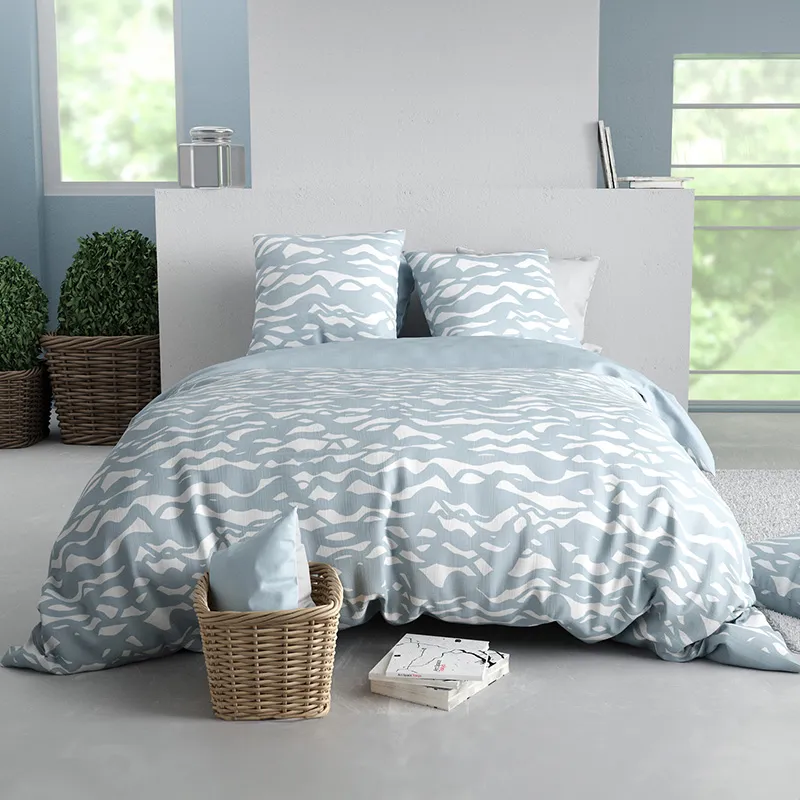 Parure 3pcs Coton Nordic Gris-0