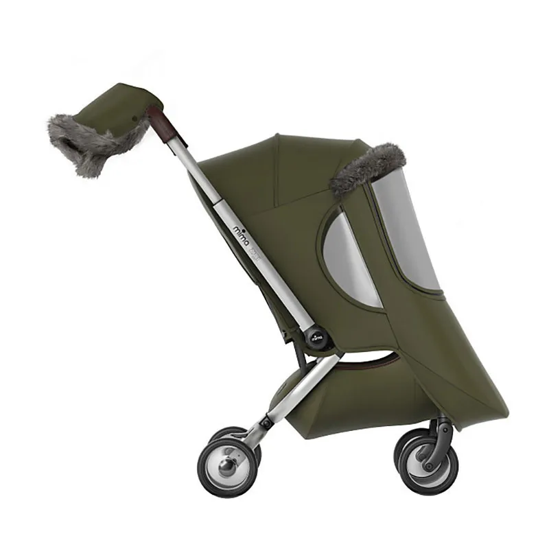 Kit d'hiver pour poussette Zigi - Vert Olive - MIMA-1