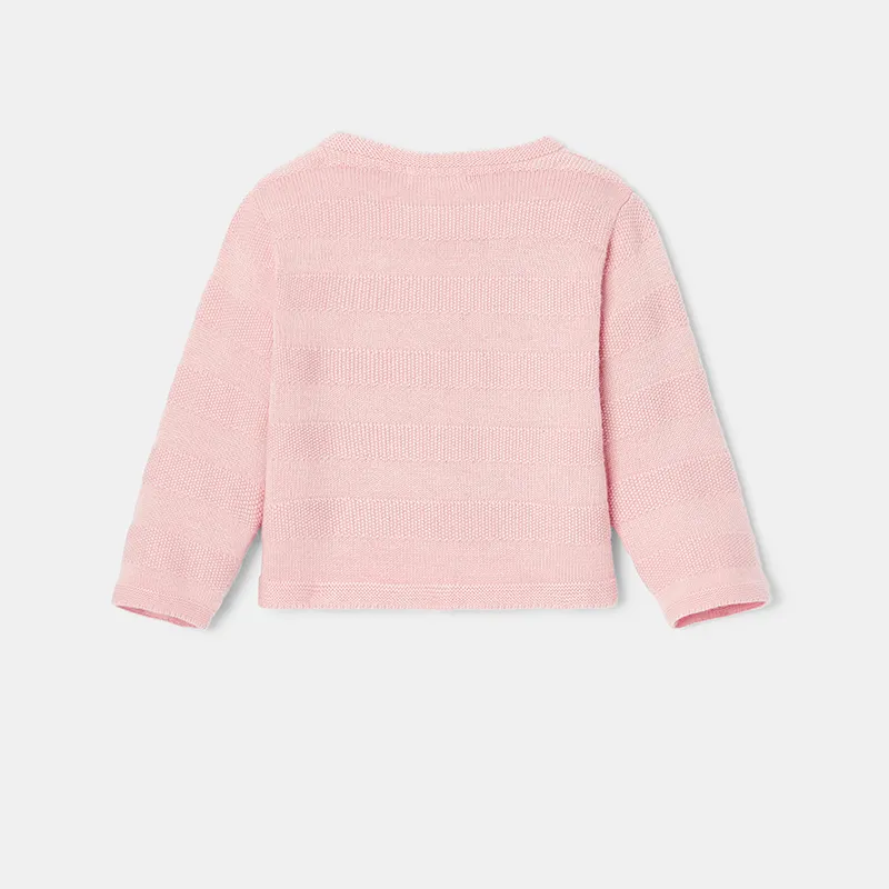 Gilet bouton pression Mixte - Rose Litchi-1