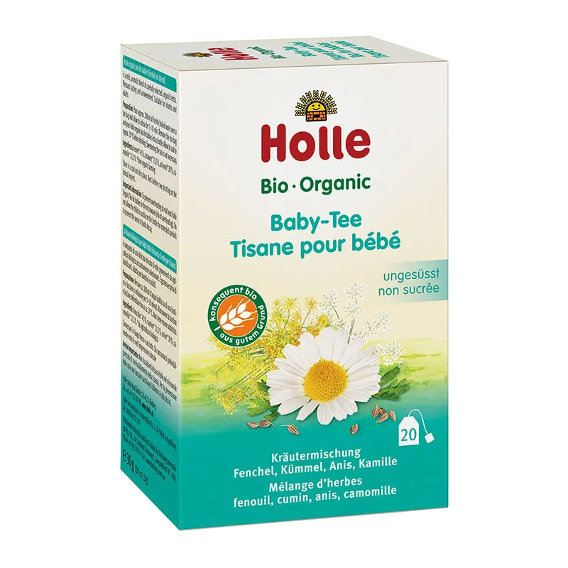 4x20 Tisanes pour Bébé BIO - 5m+ - HOLLE-1